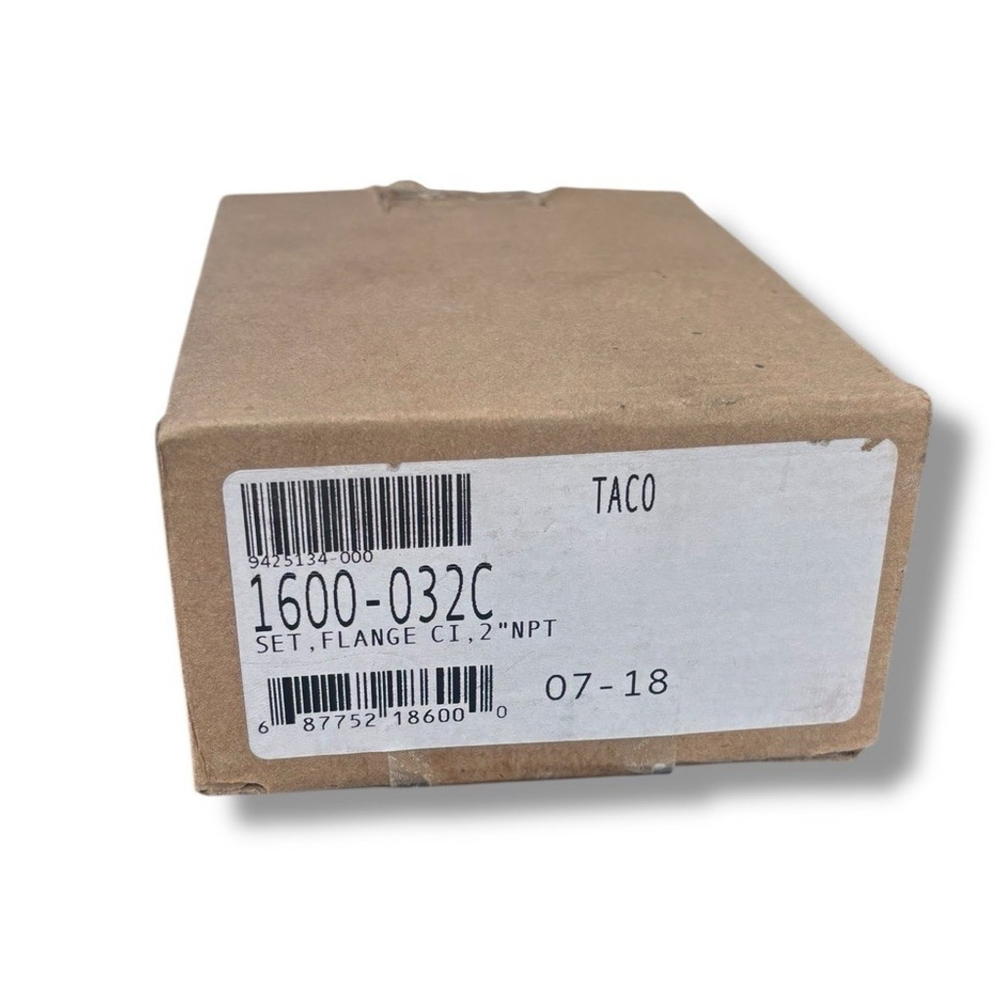 Taco 1600-032C 2” NPT Cast Iron Pump Flange Set w/ Bolts & Gaskets New